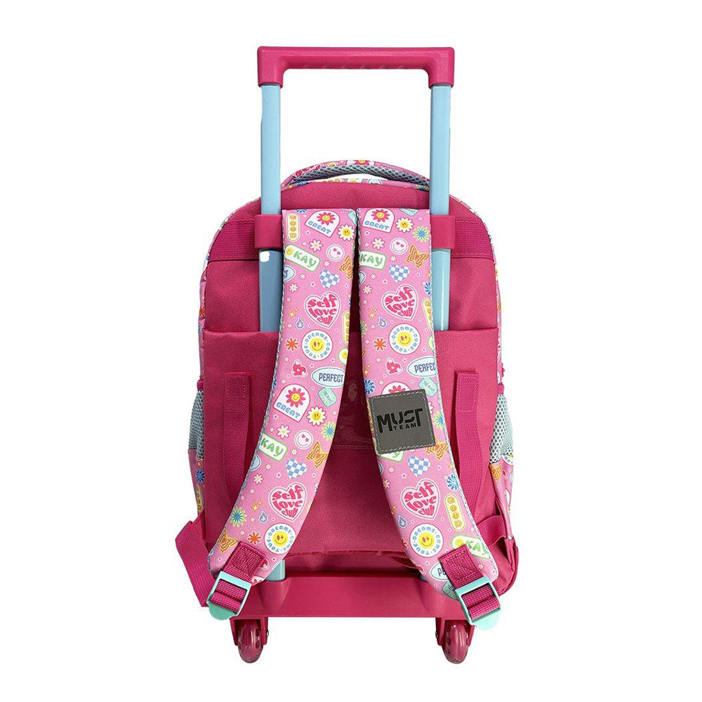 Must TeamMust Team Σχολική Τσάντα Τρόλεϊ Δημοτικού Good Vibes 3 θήκες 34x20x45 Εκpapell.gr