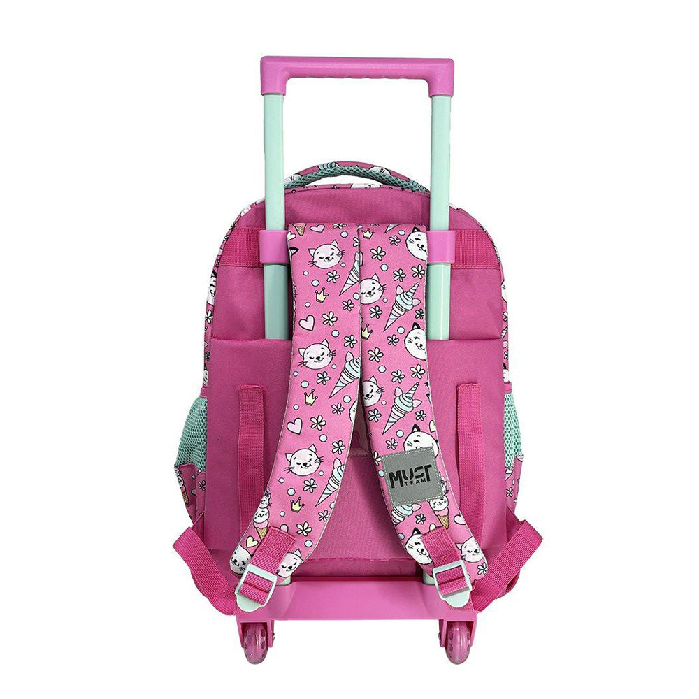 MustMust Team Σχολική Τσάντα Τρόλεϊ Δημοτικού Ice Cream 3 θήκες 34x20x45 Εκpapell.gr