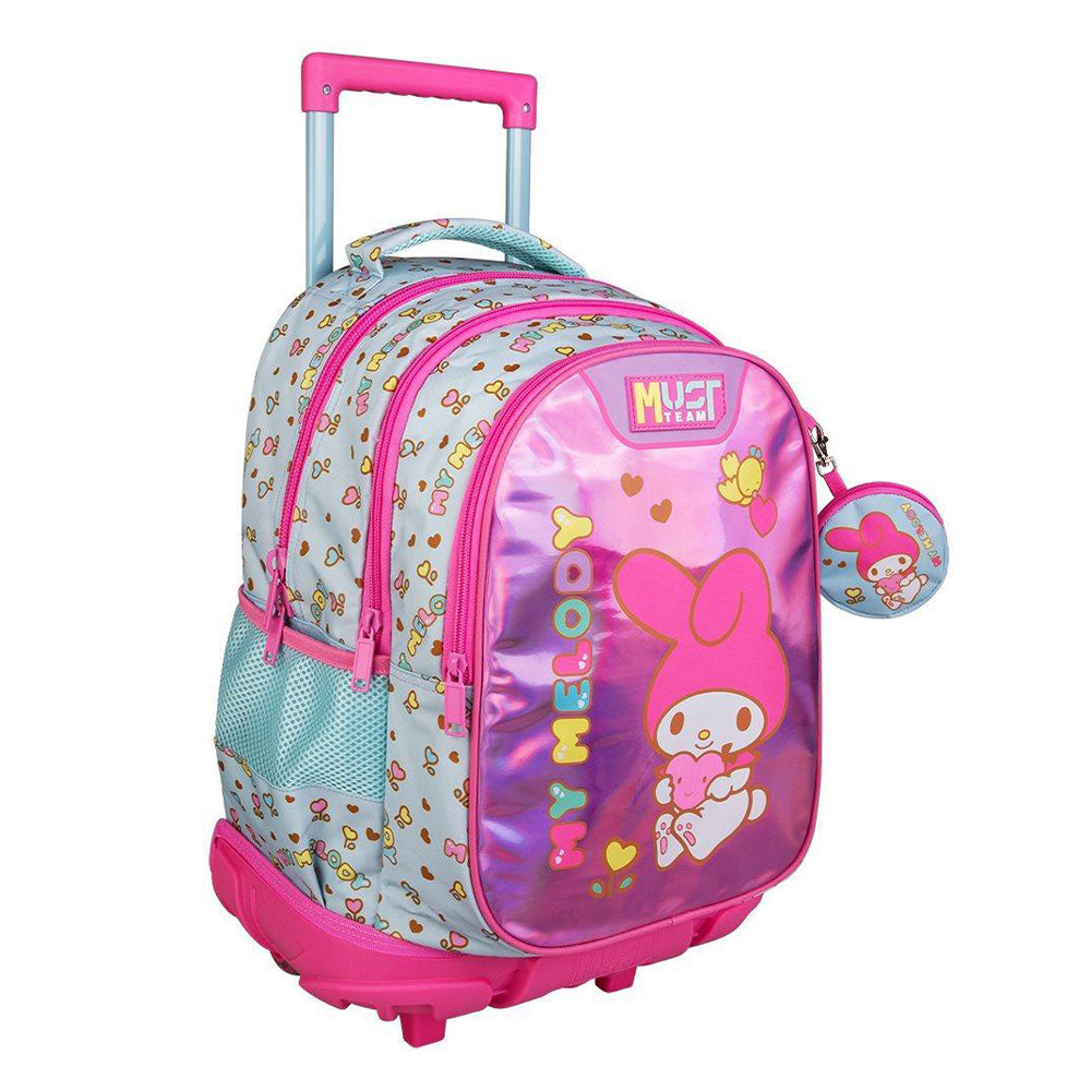 Must TeamMust Team Σχολική Τσάντα Τρόλεϊ Δημοτικού My Melody 3 Θήκες 34X20X44 Eκ.papell.gr