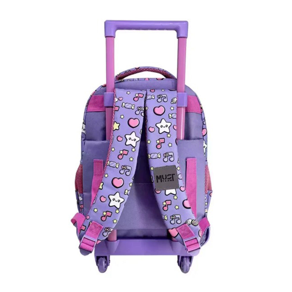 Must Team Σχολική Τσάντα Τρόλεϊ Δημοτικού So Cute 3 Θήκες 34Χ20Χ45 Εκ