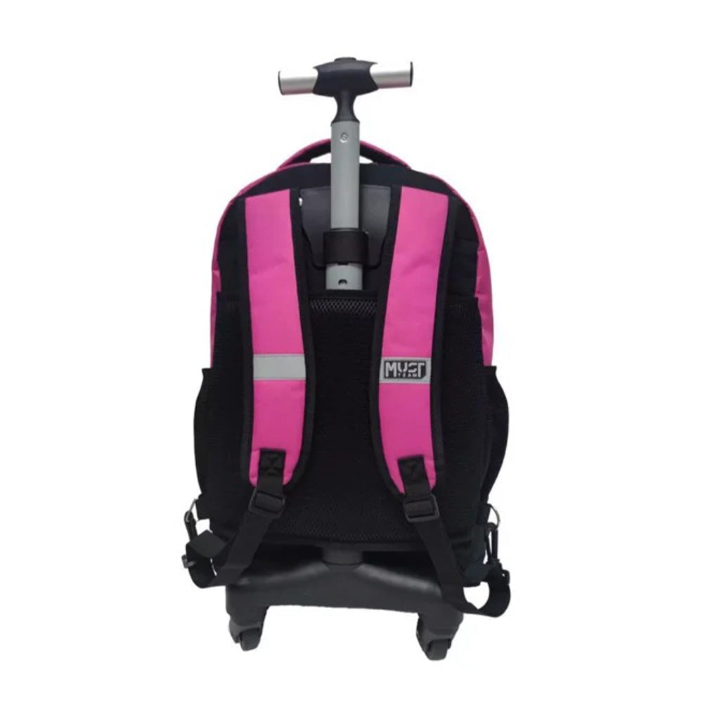 Must Team Σχολική Τσάντα Τρόλεϊ Δημοτικού Xpression Ροζ 3 Θήκες 31Χ26Χ45 Εκ