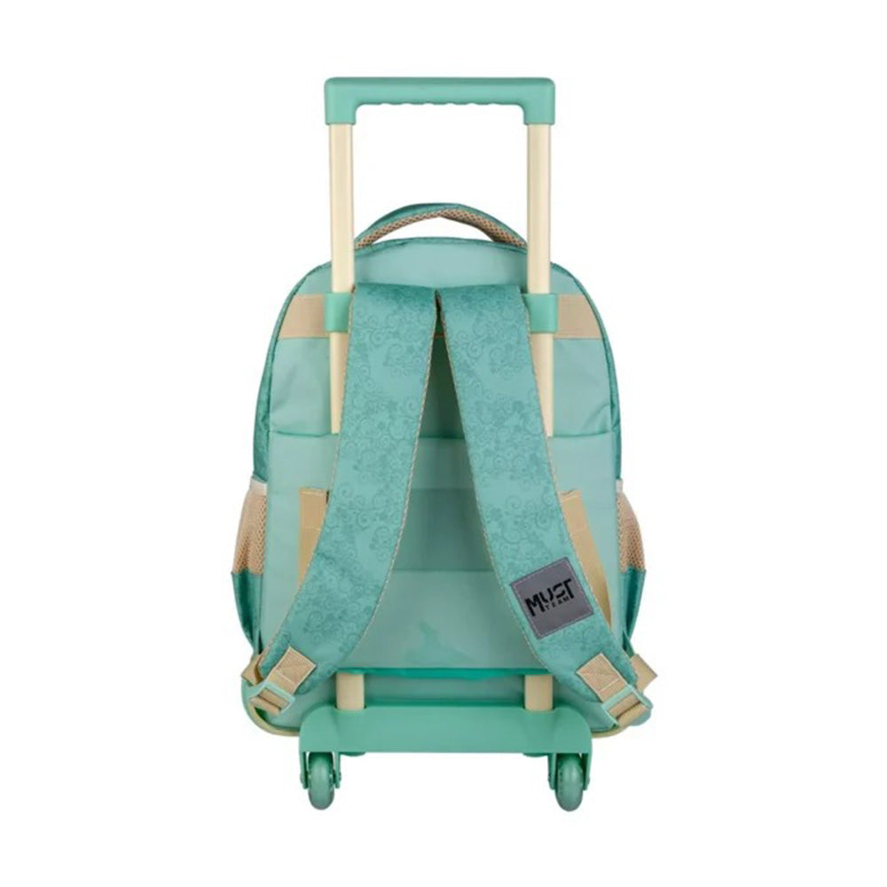 Must Team Σχολική Τσάντα Τρόλεϊ Δημοτικού Flower Dress 3 Θήκες 34Χ20Χ45 Εκ