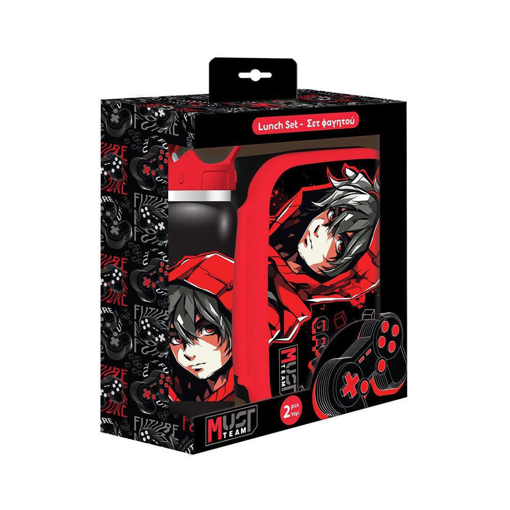 Must TeamMust Team Σετ Φαγητού Gamer Φαγητοδοχείο 800 ml - Παγούρι Ανοξείδωτο 500 mlpapell.gr