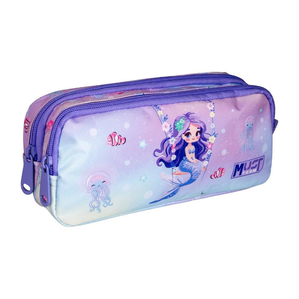 Must Team Σχολική Κασετίνα Βαρελάκι Mermaid 2 Θήκες