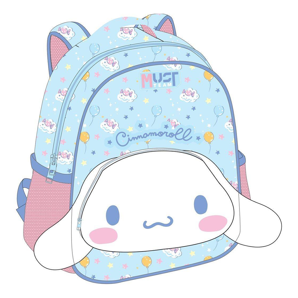 Must Team Σχολική Τσάντα Πλάτης Νηπίου Cinnamoroll Ears 2 Θήκες 27x10x31εκ