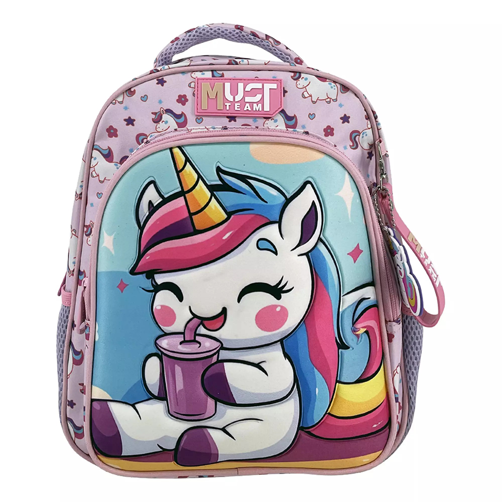 Must Team Σχολική Τσάντα Πλάτης Νηπίου Cute Unicorn 2 Θήκες 27x10x31 εκ
