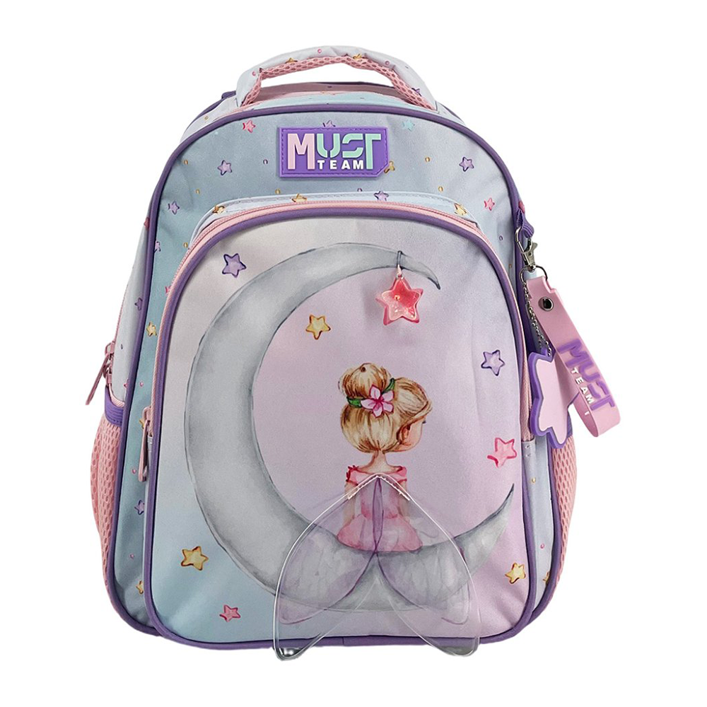 Must Team Σχολική Τσάντα Πλάτης Νηπίου Little Fairy 2 Θήκες 27x10x31 εκ