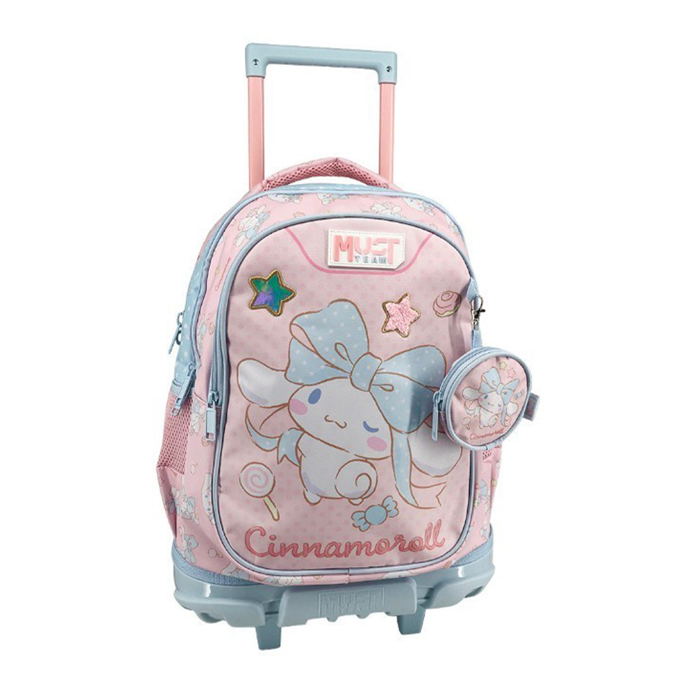 Must Team Σχολική Τσάντα Τρόλεϊ Δημοτικού Cinnamoroll 3 Θήκες 34x20x44εκ