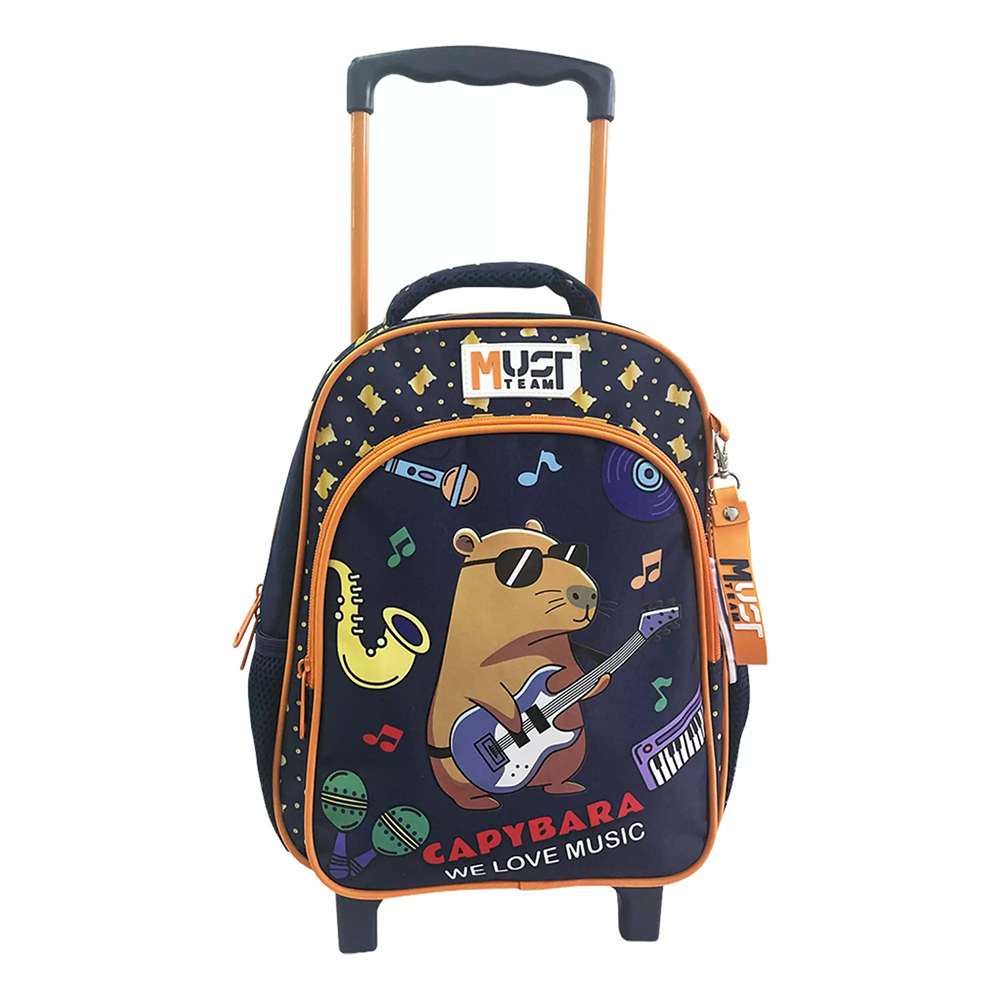 Must Team Σχολική Τσάντα Τρόλεϊ Νηπίου Capybara 2 Θήκες 27x10x31 εκ
