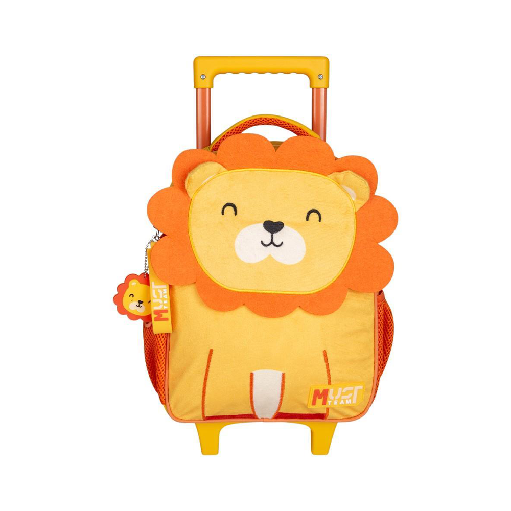 Must Team Σχολική Τσάντα Τρόλεϊ Νηπίου Lion 2 Θήκες 27x10x31 εκ