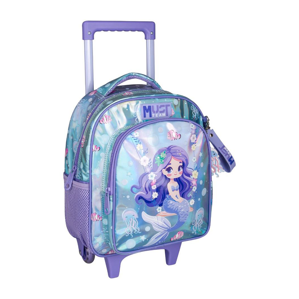 Must Team Σχολική Τσάντα Τρόλεϊ Νηπίου Mermaid 2 Θήκες 27x10x31 εκ