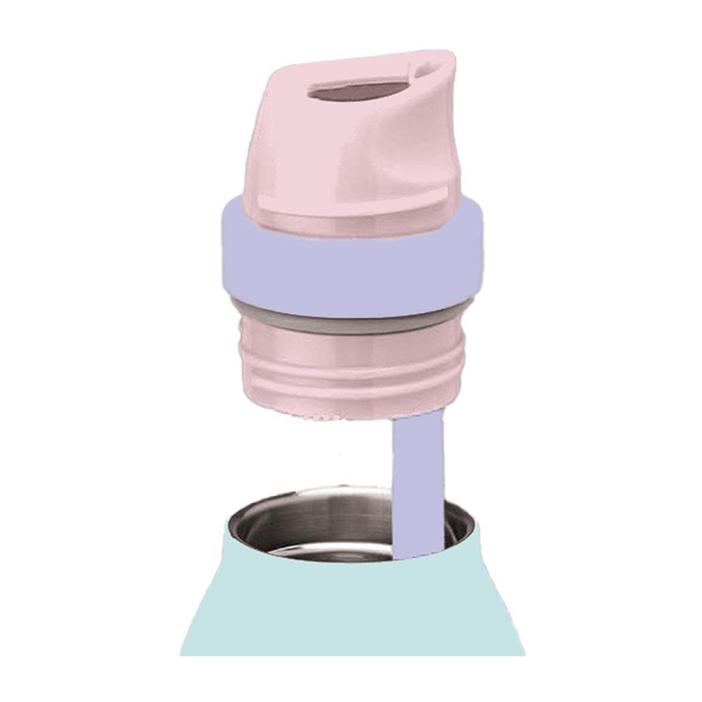 Must Team Ανοξείδωτο Θερμός με Κορδόνι Μεταφοράς 500ml - Παστέλ Μπλε