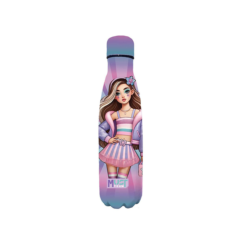 Must Team Θερμός Ανοξείδωτο με Καπάκι Fashion Girl 500ml 