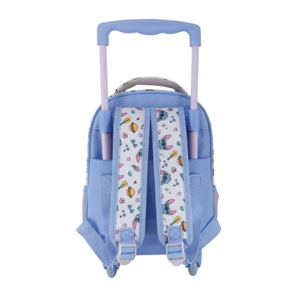 Must Team Σχολική Τσάντα Τρόλεϊ Νηπίου Disney Stitch Cute 2 Θήκες 27x10x31 εκ