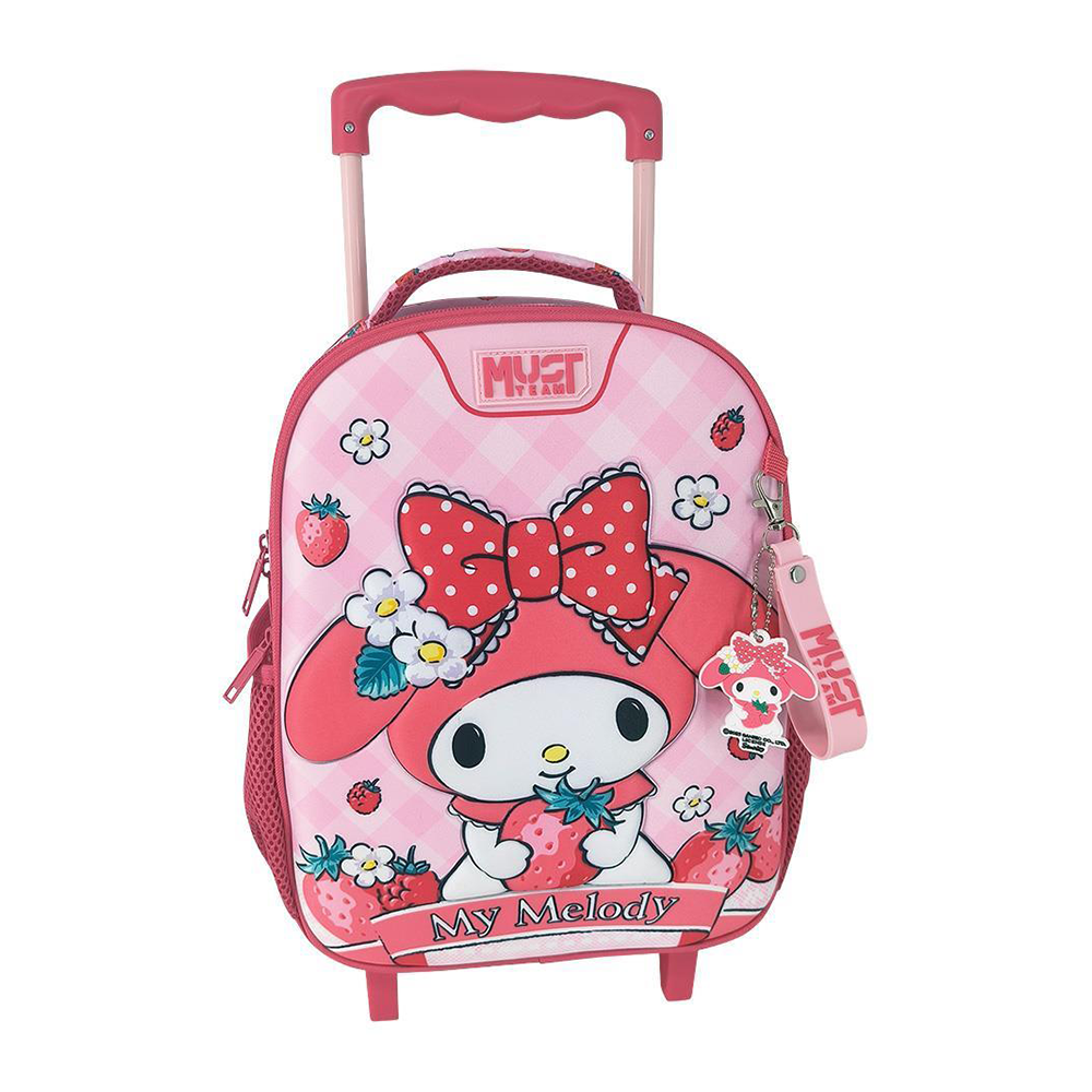 Must Team Σχολική Τσάντα Τρόλεϊ Νηπίου My Melody με 2 Θήκες 27x10x31εκ