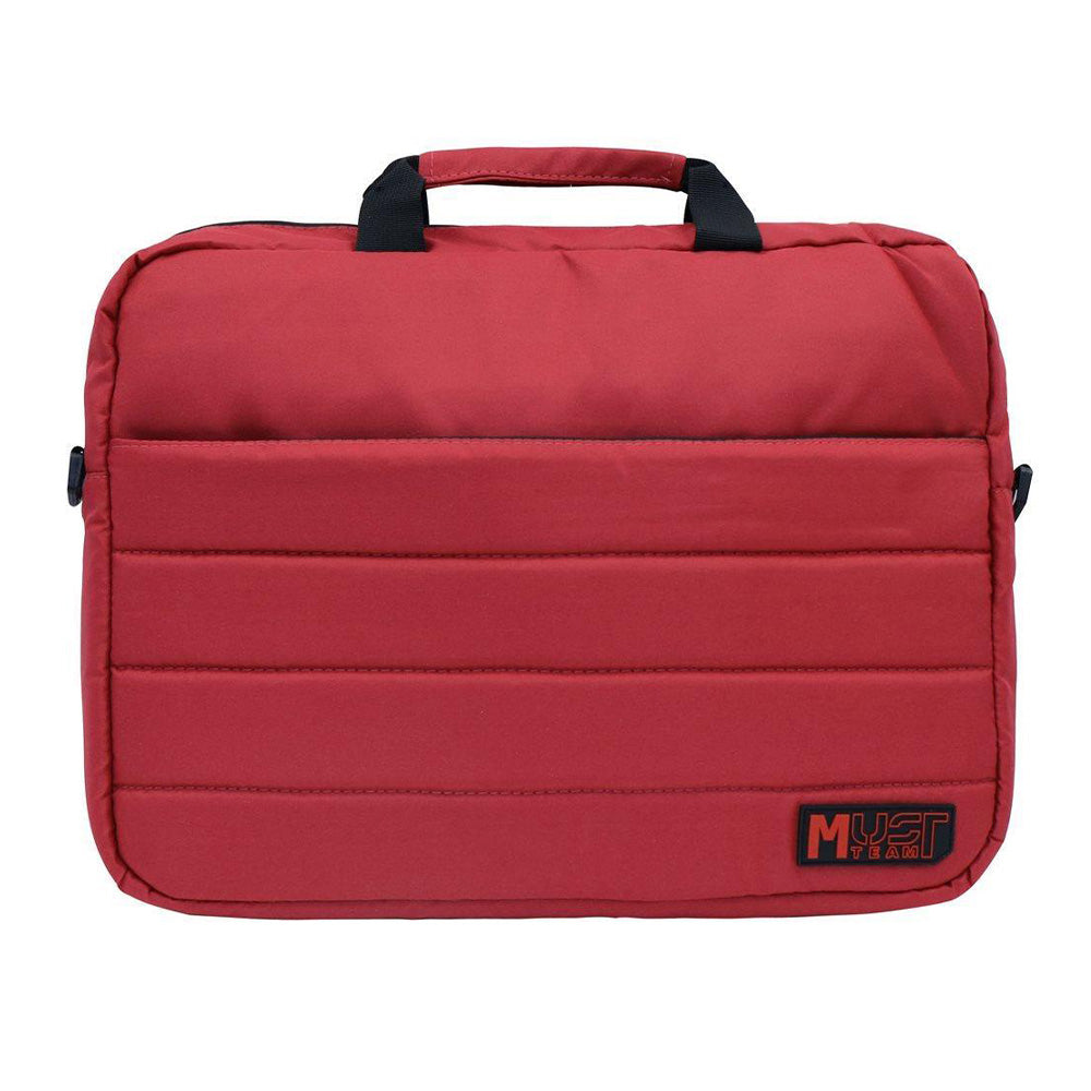 Must Team Τσάντα Laptop Κόκκινη 39x7x29 Eκ