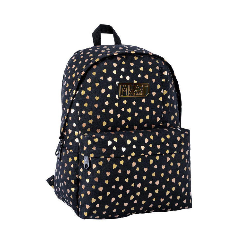 MustMust Team Τσάντα Πλάτης Εφηβική Inspiration Gold Butterfly 32x17x42 Eκ. 1 Κεντρική Θήκηpapell.gr