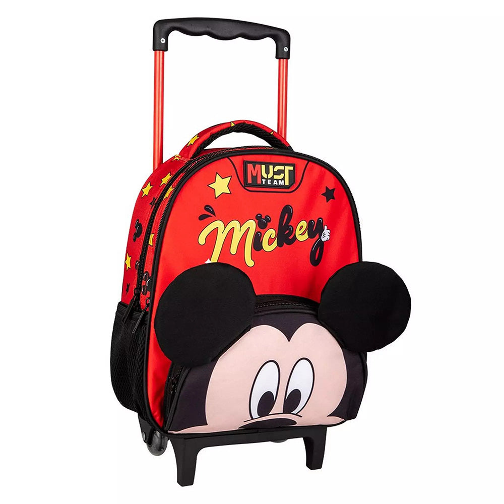 Must Team Σχολική Τσάντα Τρόλεϊ Νηπίου Disney Mickey Mouse 2 Θήκες 27X10X31 Εκ