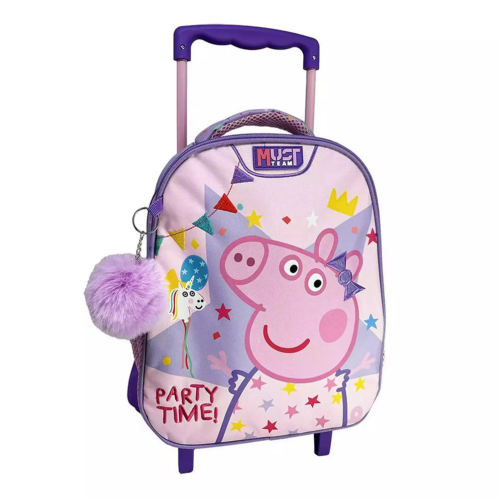 Must Team Σχολική Τσάντα Τρόλεϊ Νηπίου  Peppa Pig Celebrate 2 Θήκες 27X10X31 Εκ