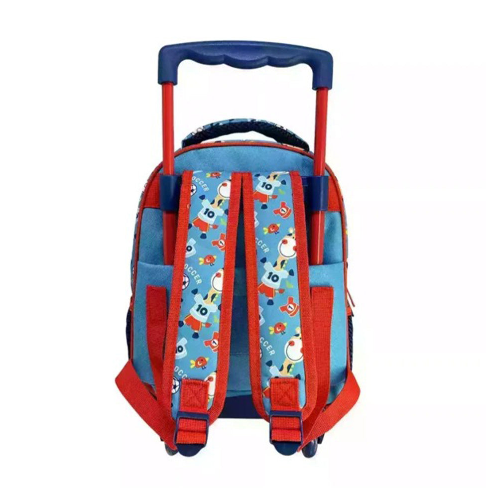 Must Team Σχολική Τσάντα Τρόλεϊ Νηπίου Soccer Player Animals 2 Θήκες 27X10X31 Εκ