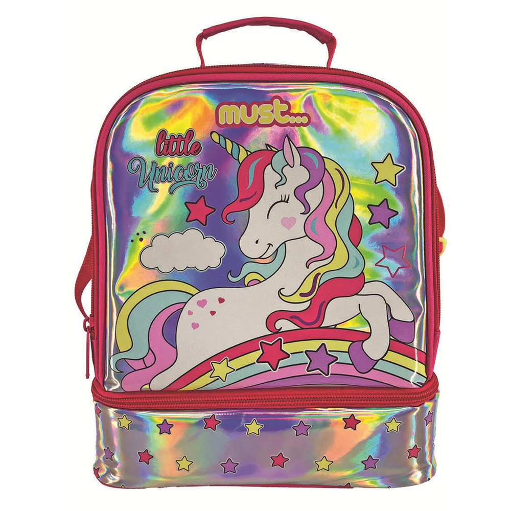 Must Team Τσαντάκι Φαγητού Yummy Little Unicorn 2 Θήκες 22Χ16Χ28εκ