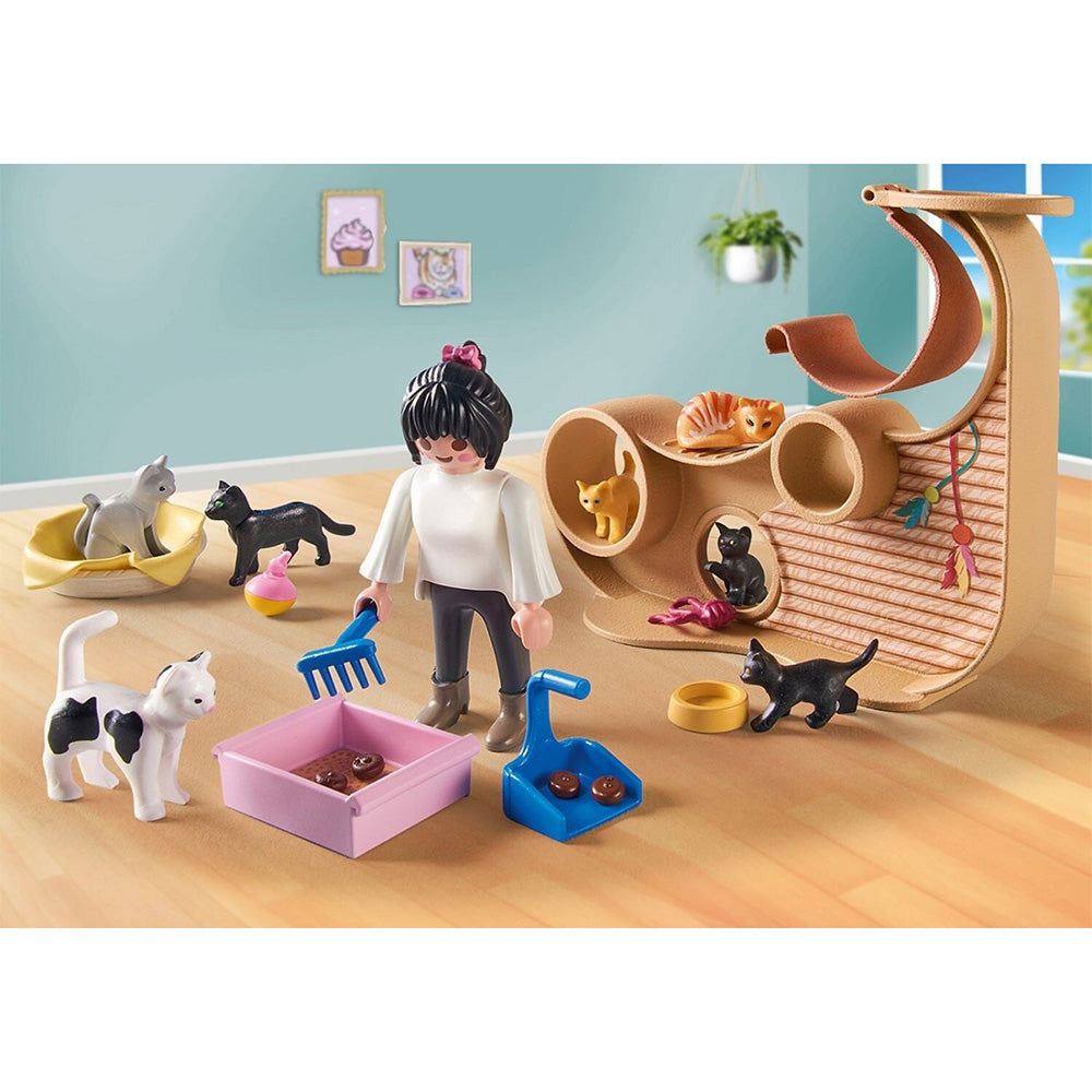 71744 Playmobil My Life Καφετέρια Με Γάτες
