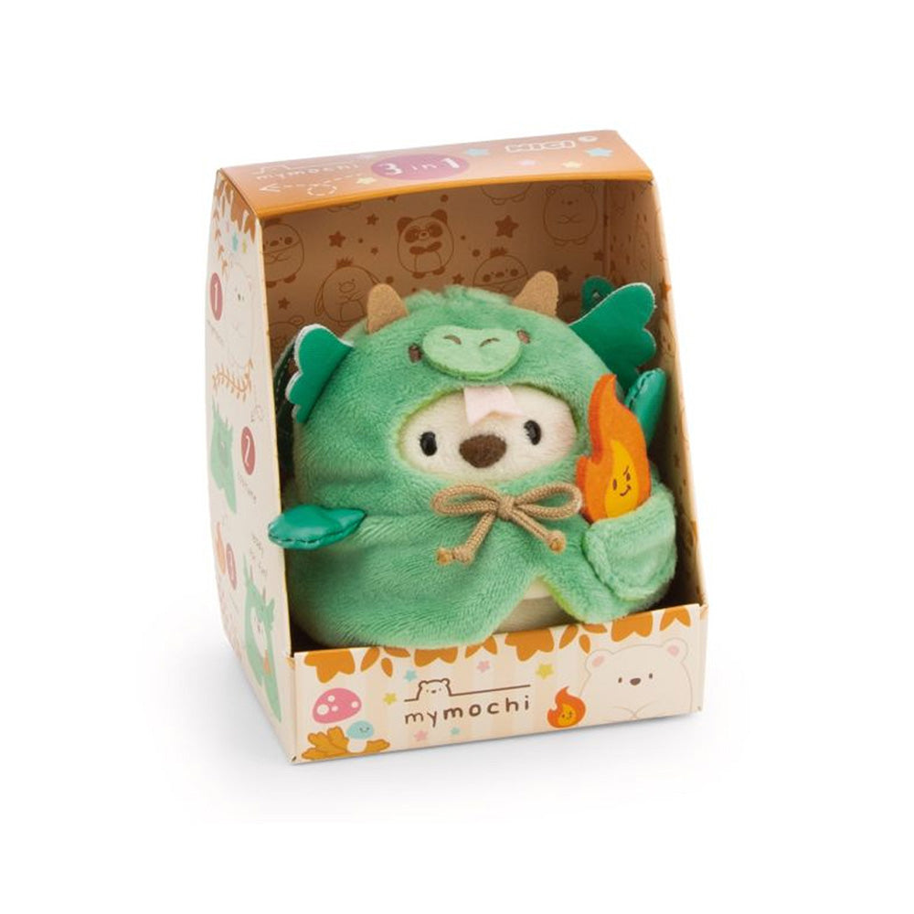 MyMochi Λούτρινο Σε Κουτάκι Αρκούδα Snono με Στολή Δράκου 8εκ