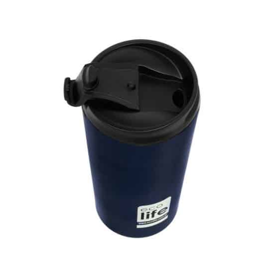 Ecolife Coffee Thermos Blue-Black 370Ml