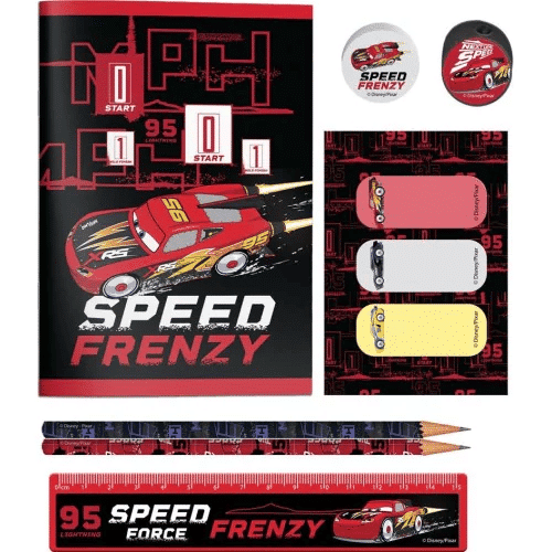 Σχολικο Σετ Σε Pvc Τσαντακι Cars