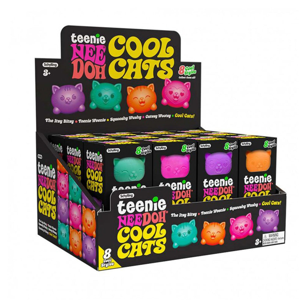 Nee DohNee Doh Μπάλα Ζουλιχτά Teenie Cool Cats 3 Τεμ. - Διάφορα Σχέδιαpapell.gr