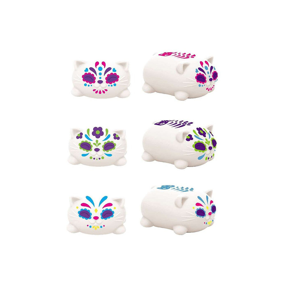 Nee Doh Μπάλα Ζουλιχτά Sugar Skull Cats 3 Χρώματα - 1Τμχ