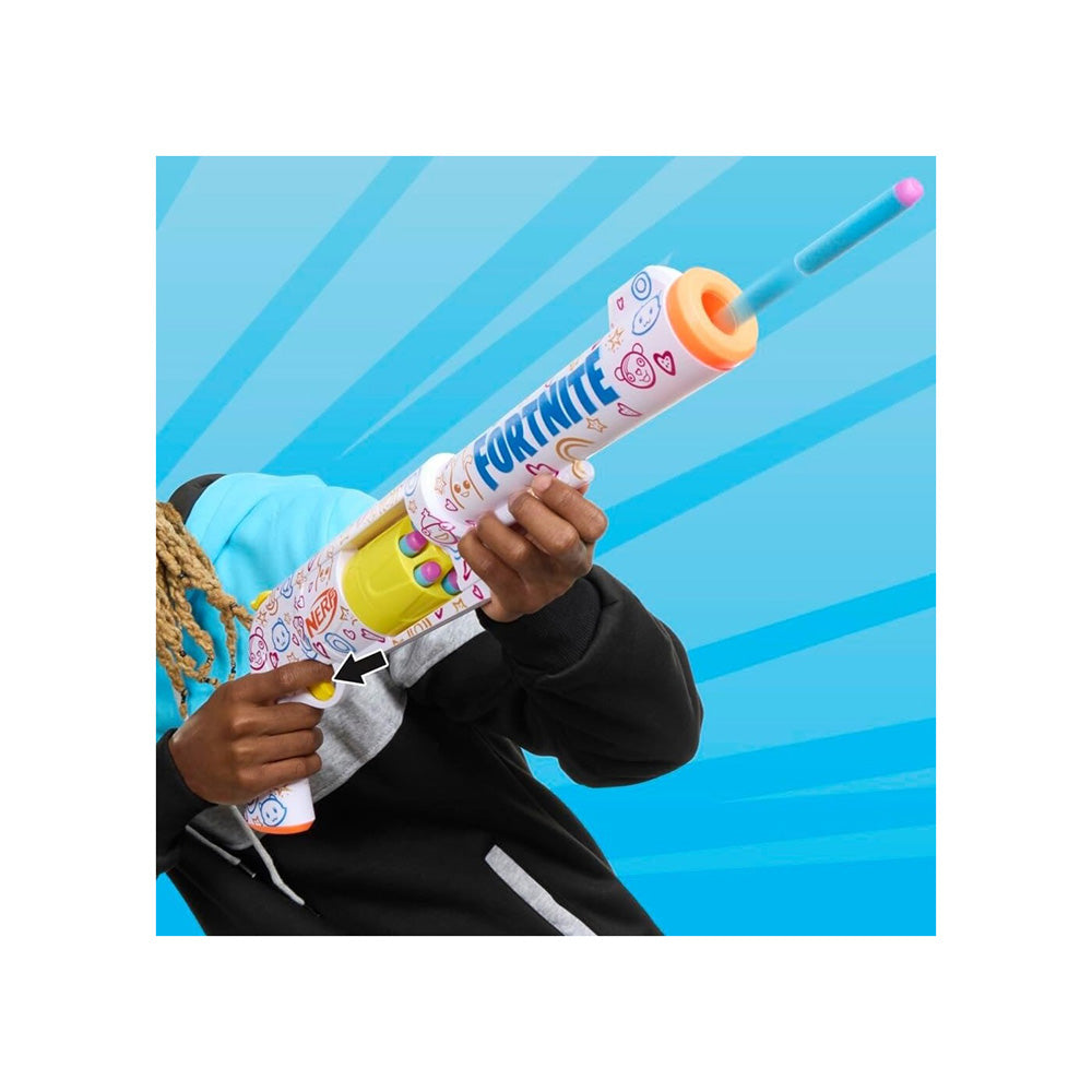Hasbro Nerf Fortnite Frenz 4 Ever Blaster Dart Blaster 