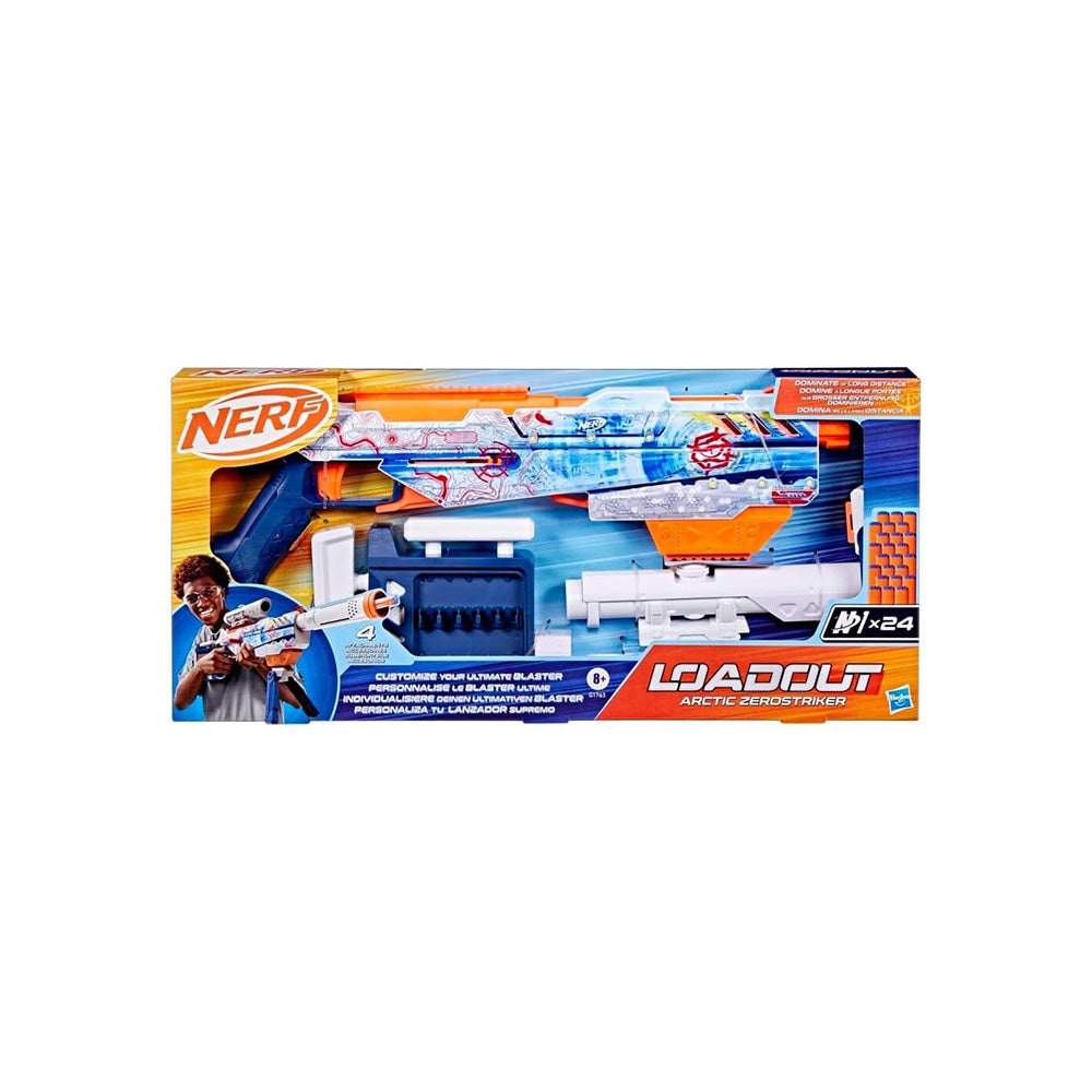 Hasbro Nerf Loadout Arctic Zerostriker Blaster & N1 Darts 