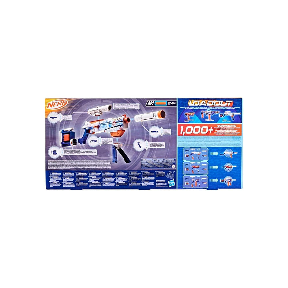 Hasbro Nerf Loadout Arctic Zerostriker Blaster & N1 Darts 