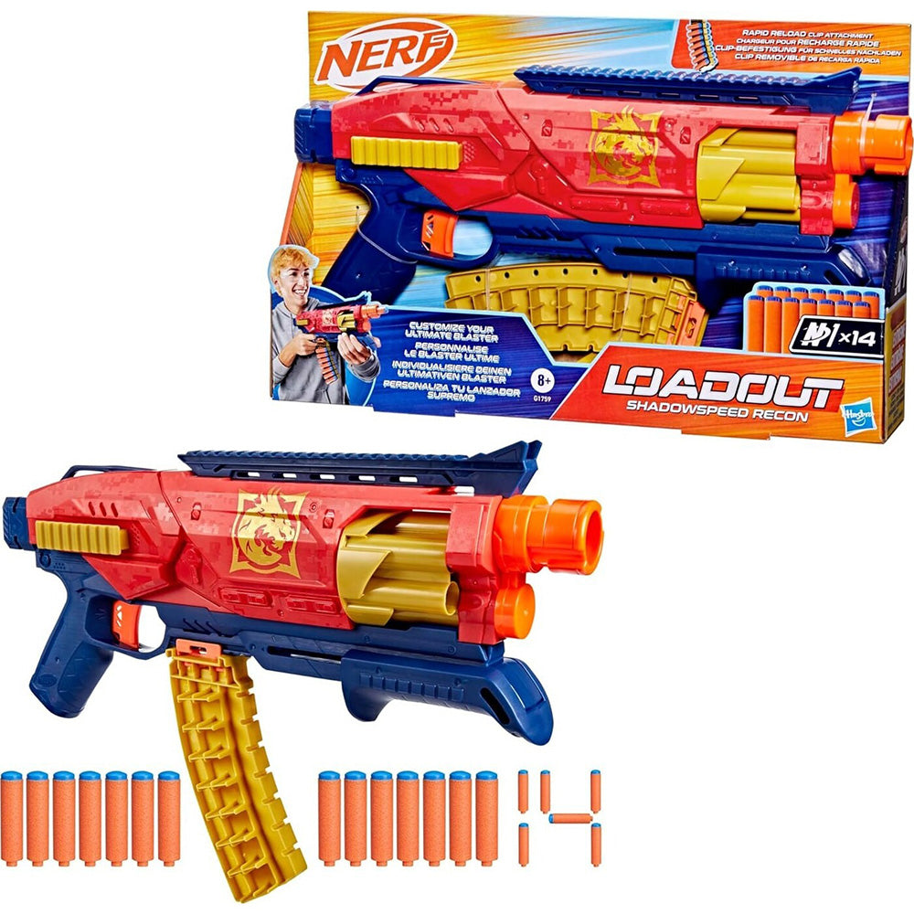 Hasbro NERF Loadout Shadowspeed Recon Blaster και 14 N1 Darts 