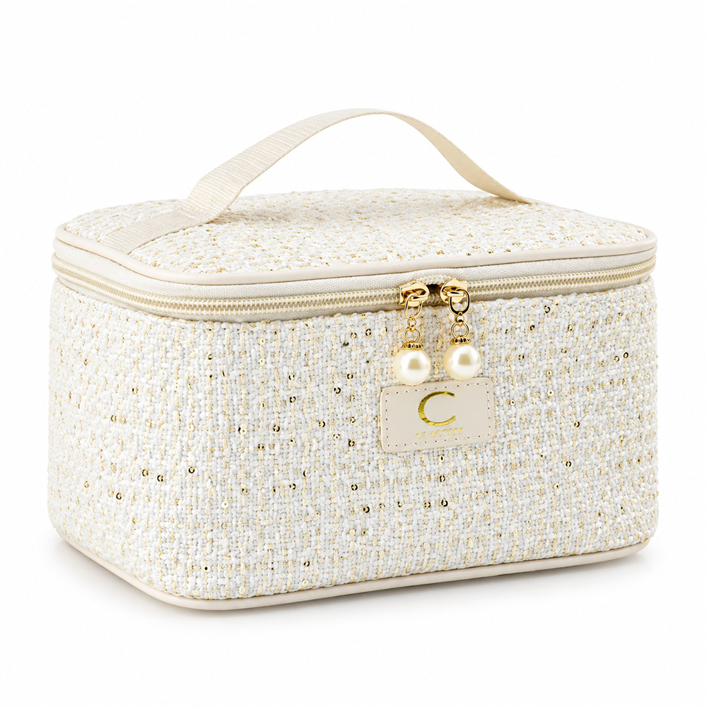 Νεσεσέρ Καλλυντικών Tweed με Χερούλι 22 x 15 x 12 εκ 