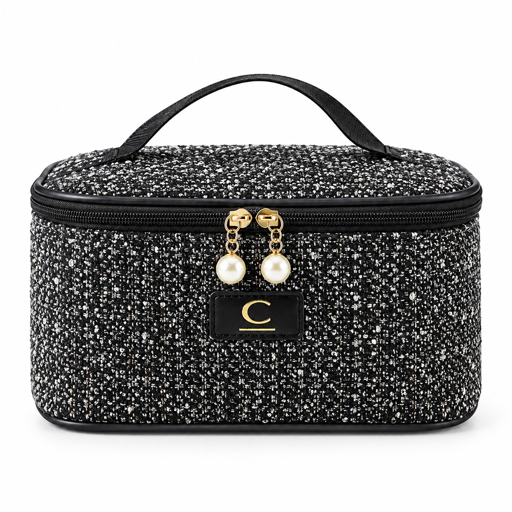 Νεσεσέρ Καλλυντικών Tweed με Χερούλι 22 x 15 x 12 εκ 