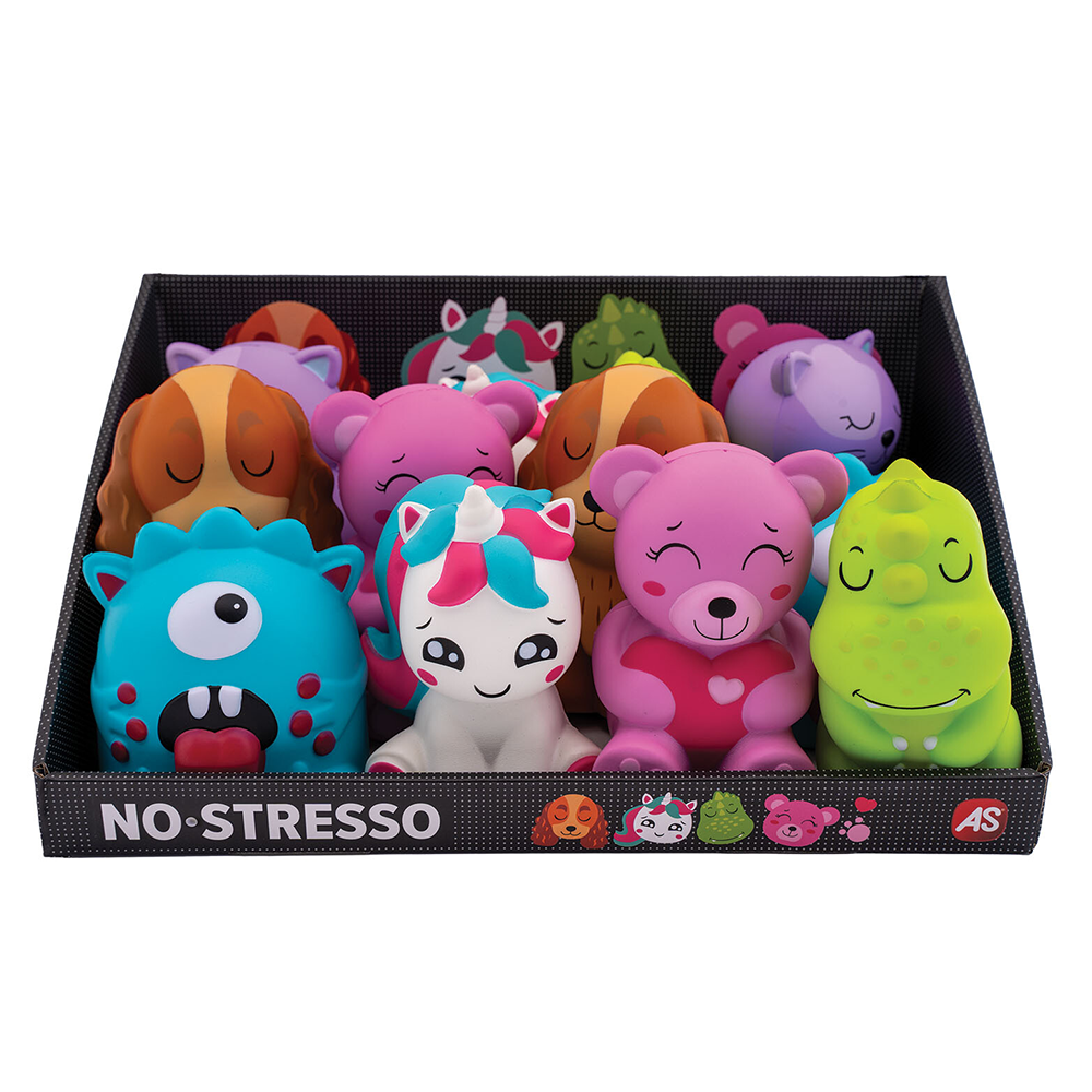 NoStresso Squishy Ζωάκια Maxi σε 6 Σχέδια για Παιδιά 3+ Ετών - 1 Τεμάχιο