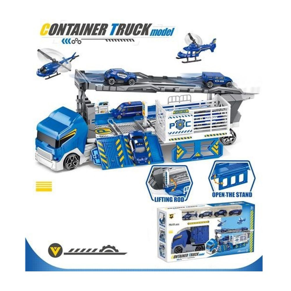 TrademarktΝταλίκα - Γκαράζ Αστυνομίας Με 4 Οχήματα 46Χ11Χ23.5εκpapell.gr