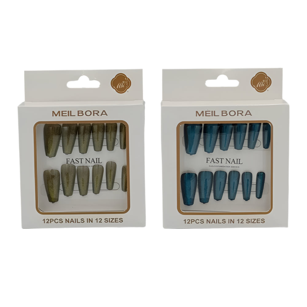 OEMΤεχνητά Νύχια Meil Bora Μεταλλιζέ 6 Χρώματα- 1Τμχpapell.gr