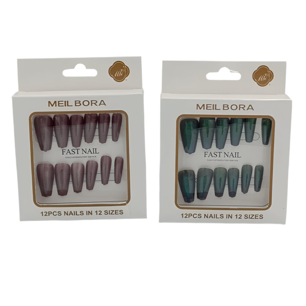 OEMΤεχνητά Νύχια Meil Bora Μεταλλιζέ 6 Χρώματα- 1Τμχpapell.gr