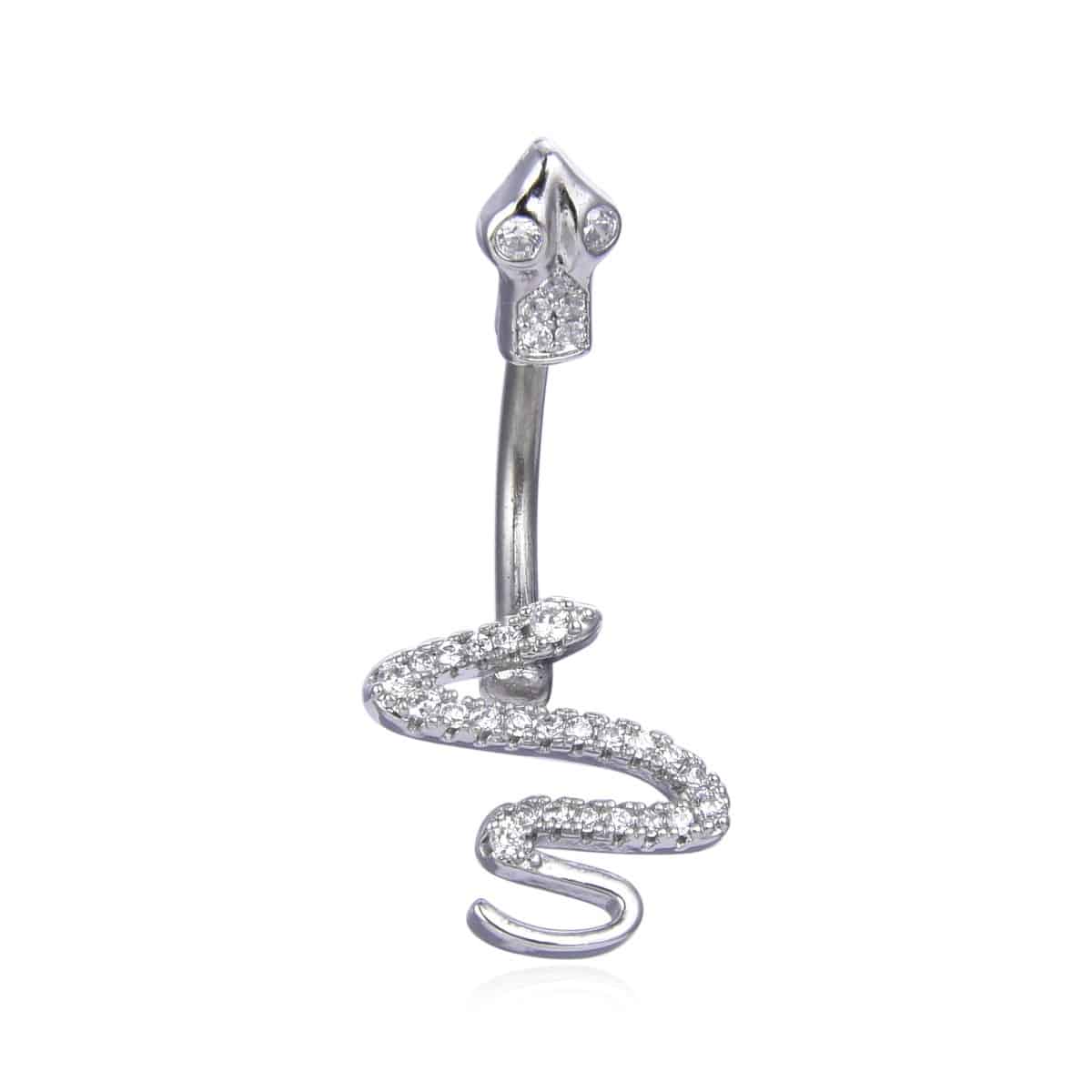 Σκουλαρικι Αφαλου Belly With Cz Surgical Steel 316L