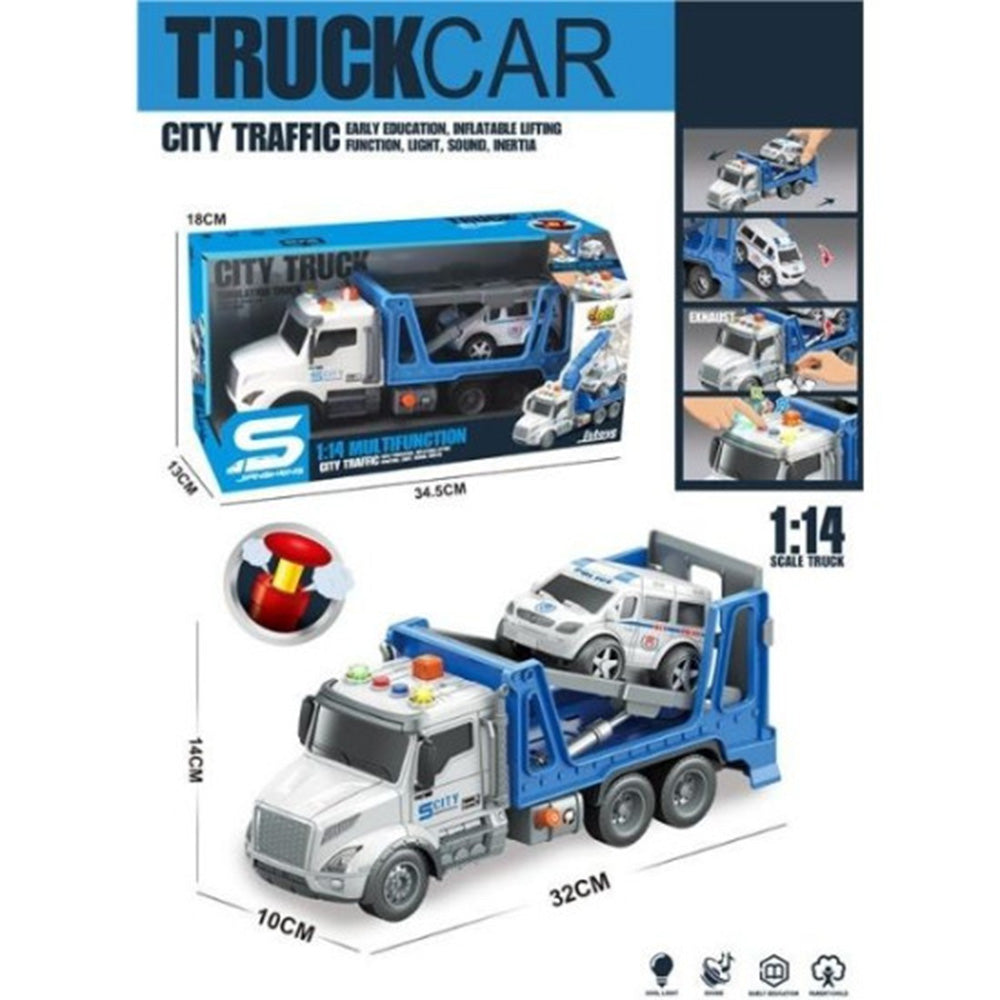 TrademarktΌχημα Οδικής Βοήθειας & Αστυνομικό Βαν 1:14 Με Μουσική Και Φως 32x14x10 Εκpapell.gr