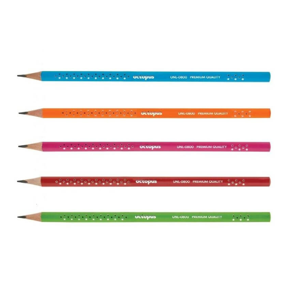 OCTOPUSOctopus Μολύβι Γραφής HB Τριγωνικό Stars (6 Χρώματα)papell.gr