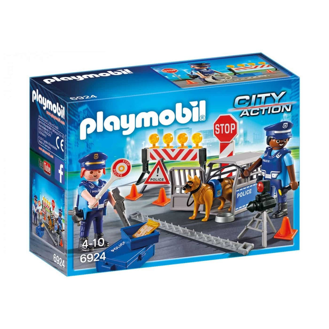 6924 Playmobil City Action Οδοφραγμα Αστυνομιας