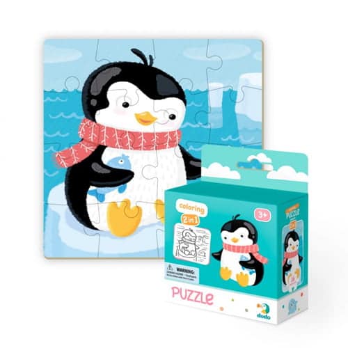 Coloring Puzzle Little Penguin – 2 Σε 1 Παζλ/Ζωγραφια Πιγκουινος