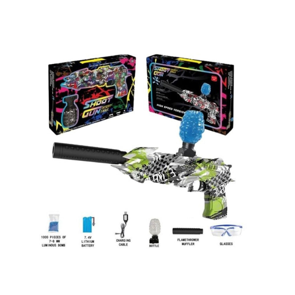 Όπλο Με Σφαίρες Νερού Ηλεκτρικό Graffiti Πράσινο 43εκ