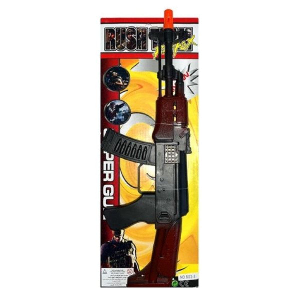 Πυροβόλο Όπλο Καφέ με Ήχο 45εκ