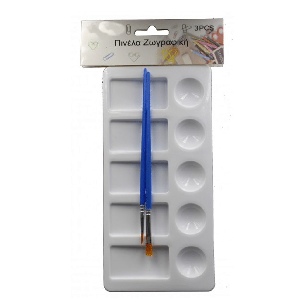 Ορθογωνια Παλετα Ζωγραφικης Με Πινελα