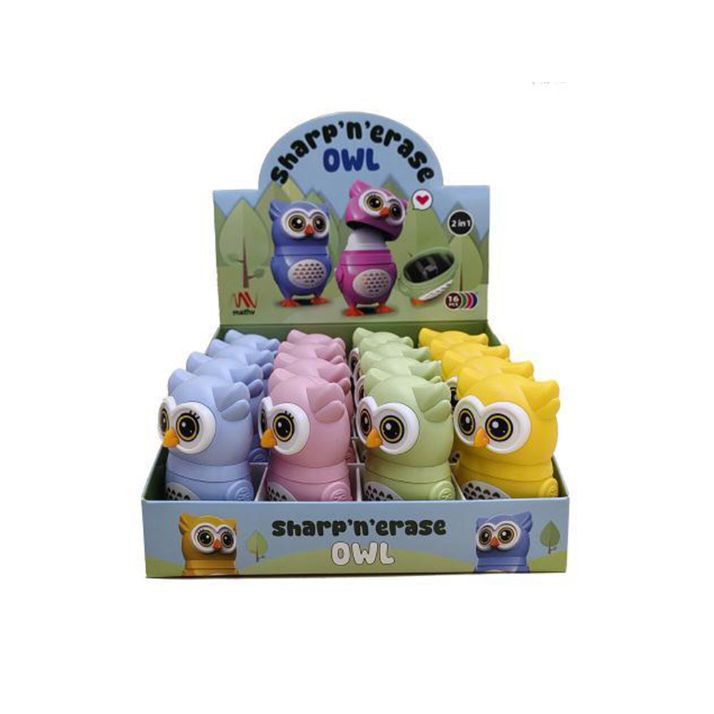Owl Sharp ’n’ Erase (2 in 1) - 1τμχ
